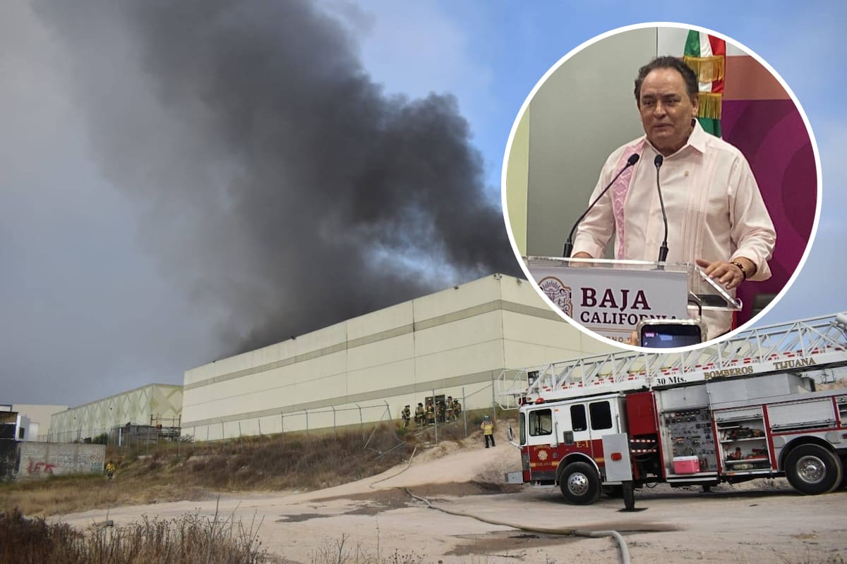 Incendio en almacén de medicamentos en Tijuana dejó pérdida de 15 MDP