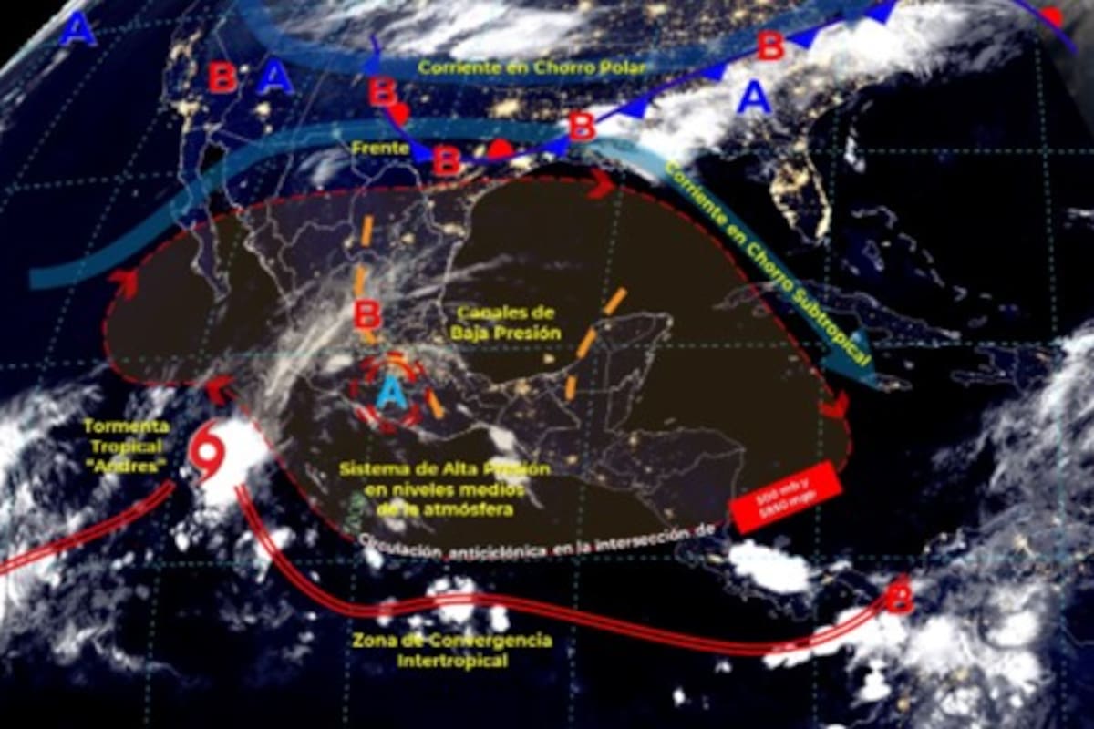 Clima en México: Ciclón tropical "Andrés" seguirá ocasionando lluvias en el país