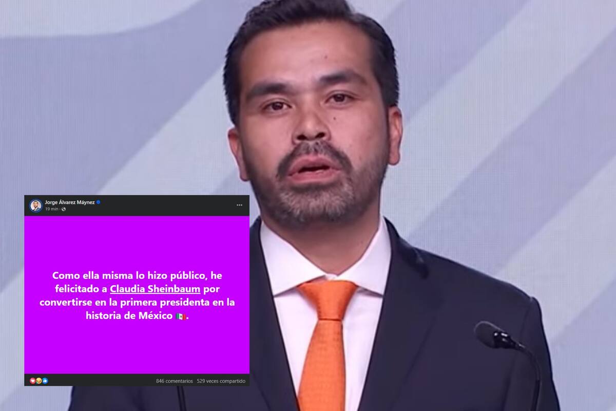 Jorge Álvarez Máynez se pronuncia ante la victoria de Sheinbaum