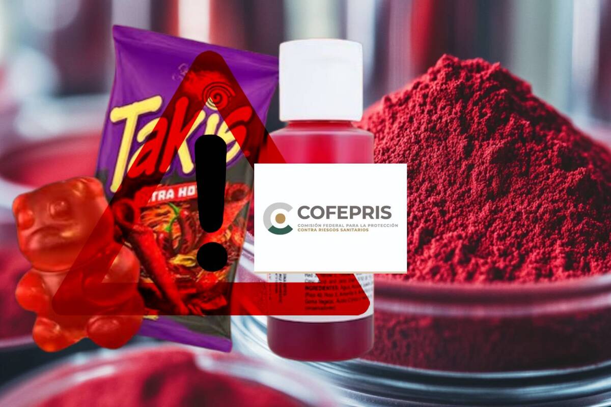 Cofepris tomará acciones por colorante rojo en alimentos, bebidas y medicamentos