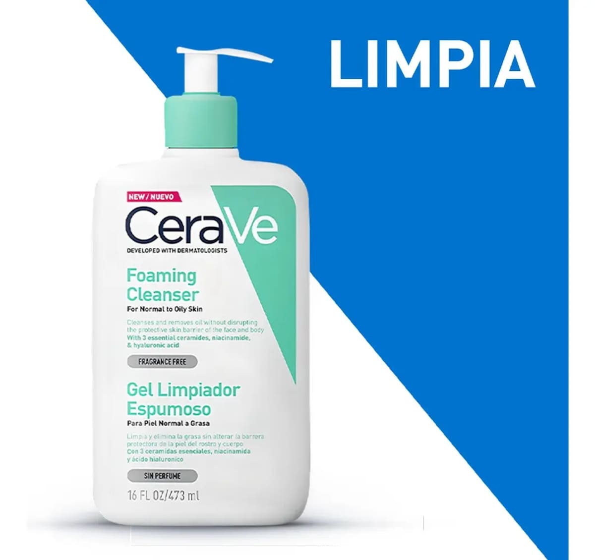 Gel Limpiador Espumoso de CeraVe | Mercado Libre