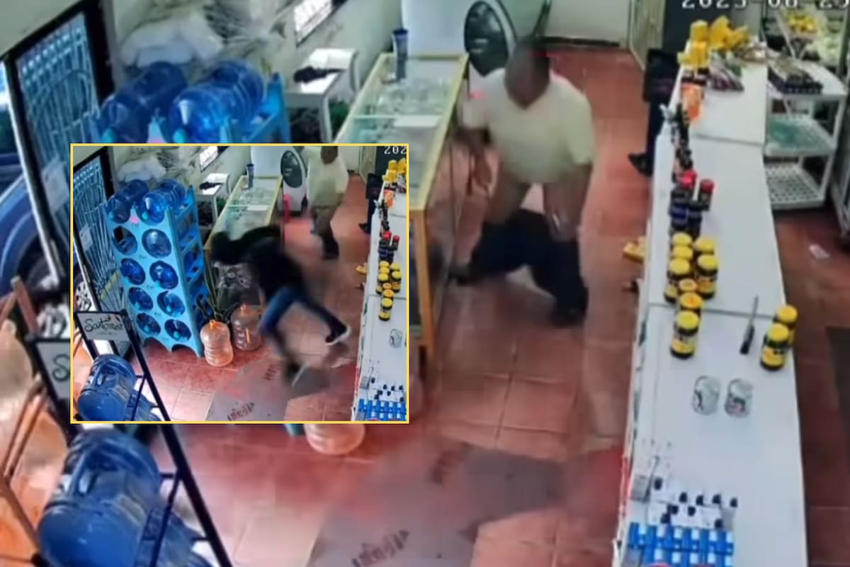 Con machete en mano y en calzones: así es como un comerciante veracruzano se enfrentó a un ladrón