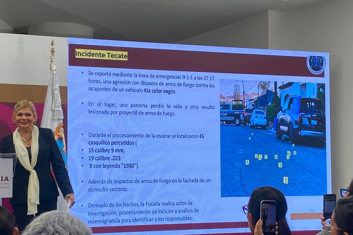 Continúa FGE investigación por ataque contra regidora de Tecate; no hay detenidos