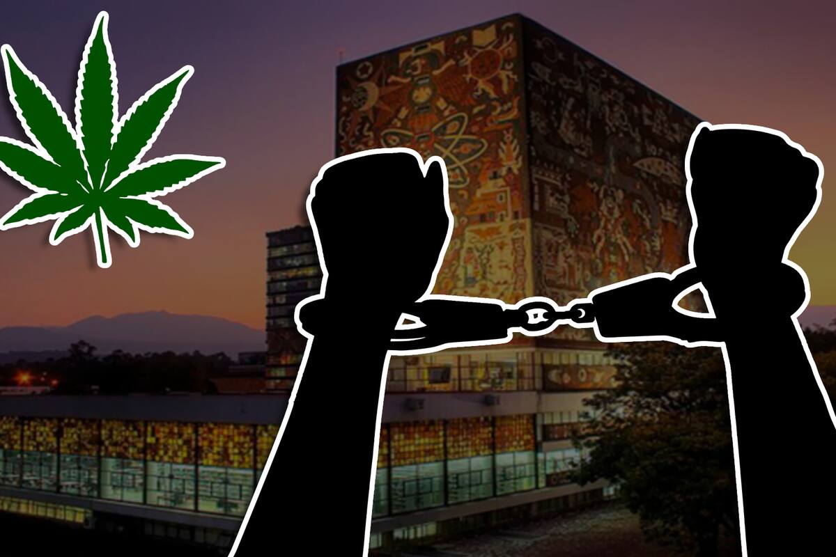 Estudiante de la UNAM es detenida por supuestamente vender marihuana en el campus