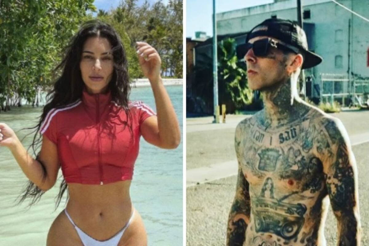 Travis Barker le habría sido infiel a su esposa con Kim Kardashian, su actual cuñada