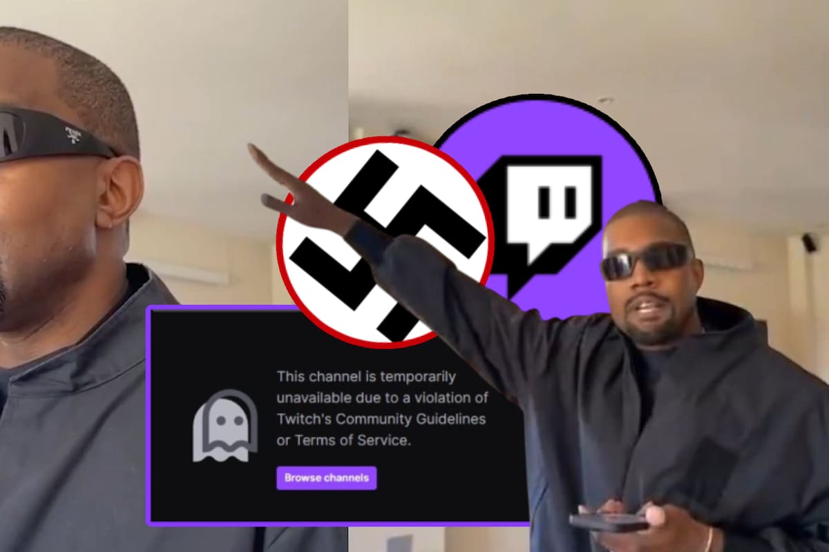 Por esta razón Kanye West fue baneado de Twitch tras 7 minutos de su primer stream