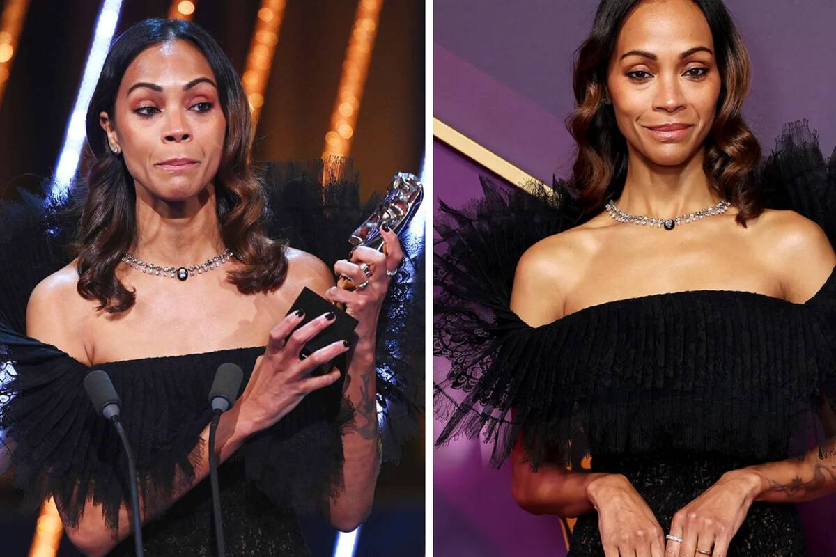 BAFTA 2025: Zoe Saldaña es censurada tras decir groserías en su discurso
