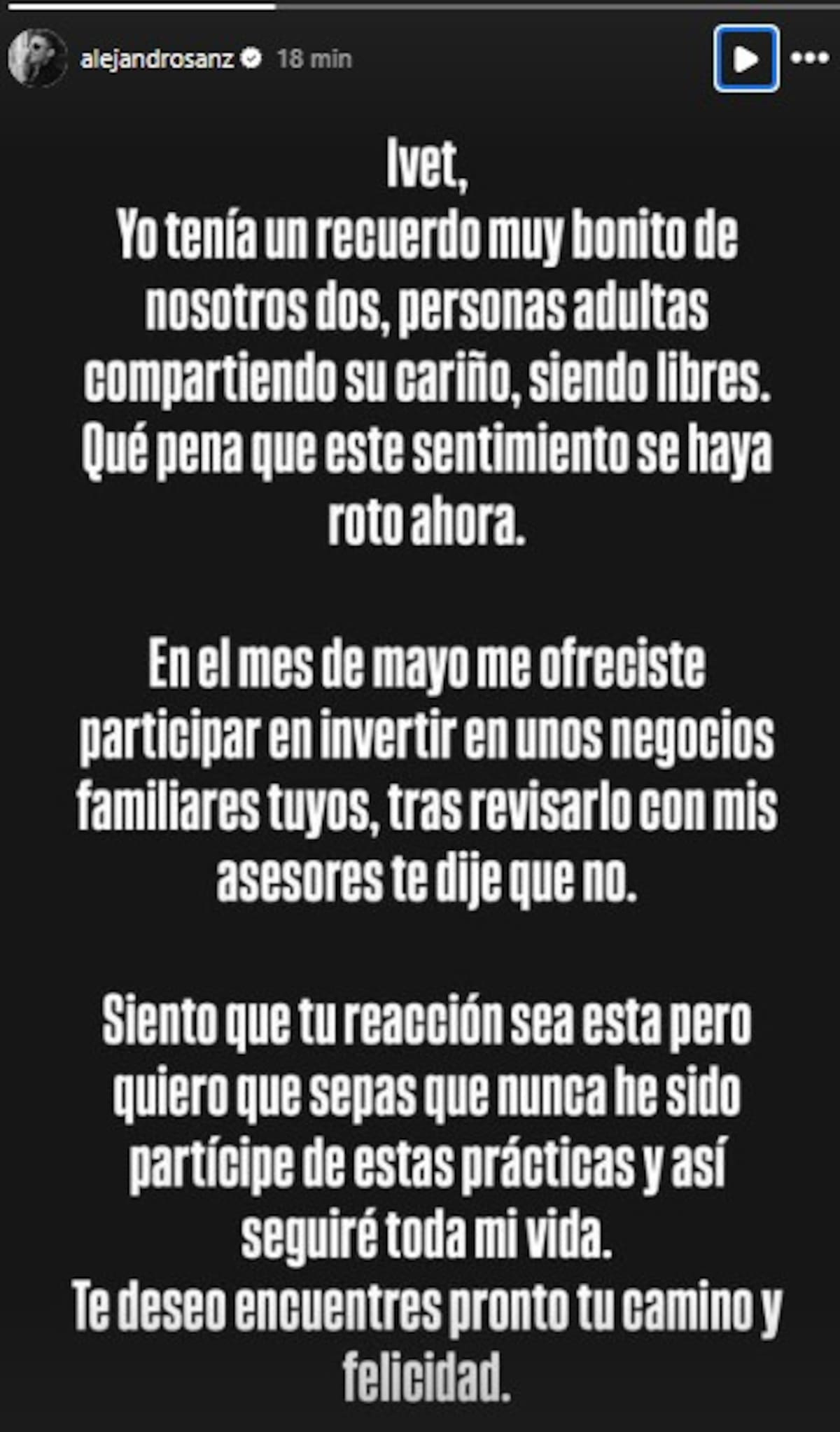 Esto respondió a la joven Iveth.