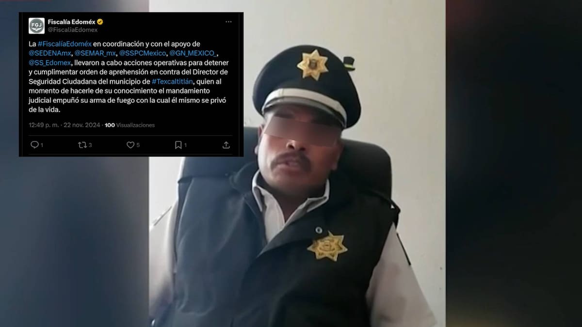 Isidro Cortés Jiménez, titular de la Dirección de Seguridad Pública de Texcaltitlán, atentó contra su vida en medio de un operativo donde planeaban su detención.