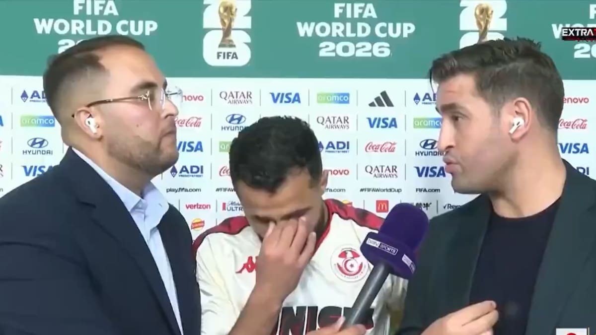Jugador de Túnez rompe en llanto tras goleada ante Japón; asegura que los cambios de último momento condenaron al equipo a la eliminación