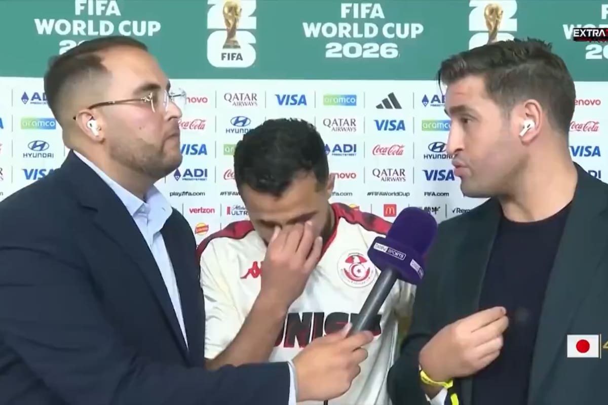 Jugador de Túnez rompe en llanto tras goleada ante Japón; asegura que los cambios de último momento condenaron al equipo a la eliminación