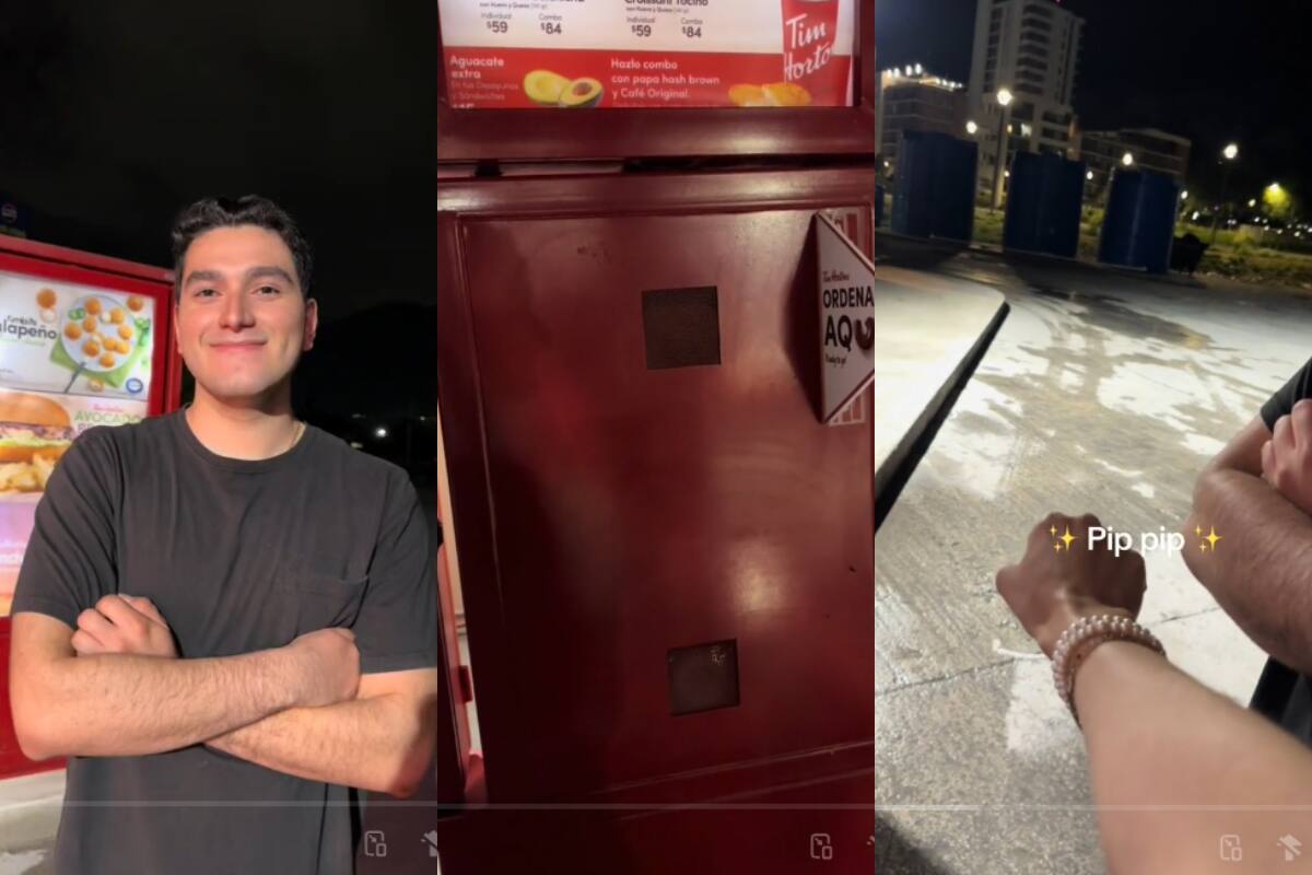 Sin auto, estos jóvenes pasan a comprar café a un autoservicio y el momento gracioso se viraliza
