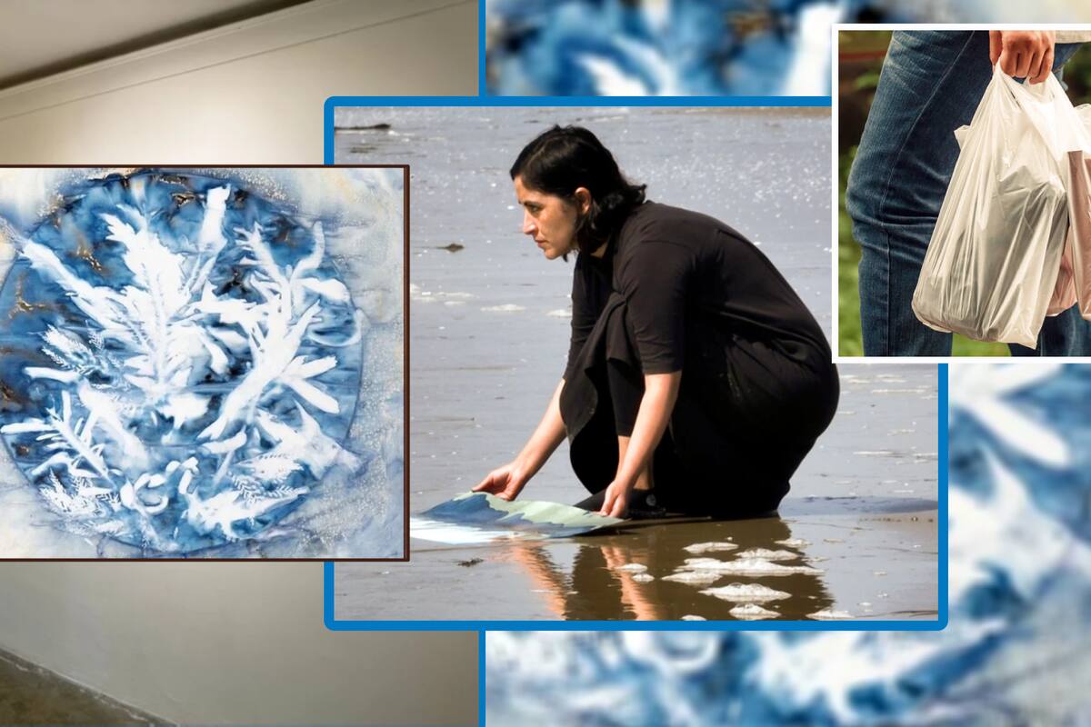 Hombre entró a una galería de arte y salió con una pintura escondida en una bolsa del súper, denunció la artista oaxaqueña Paola Dávila