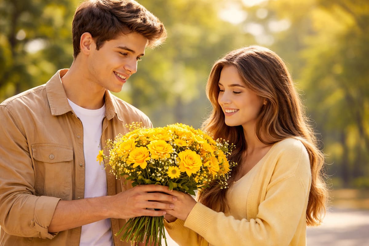 Las flores amarillas simbolizan amor, ilusión y nuevos comienzos. | Foto: Especil GH