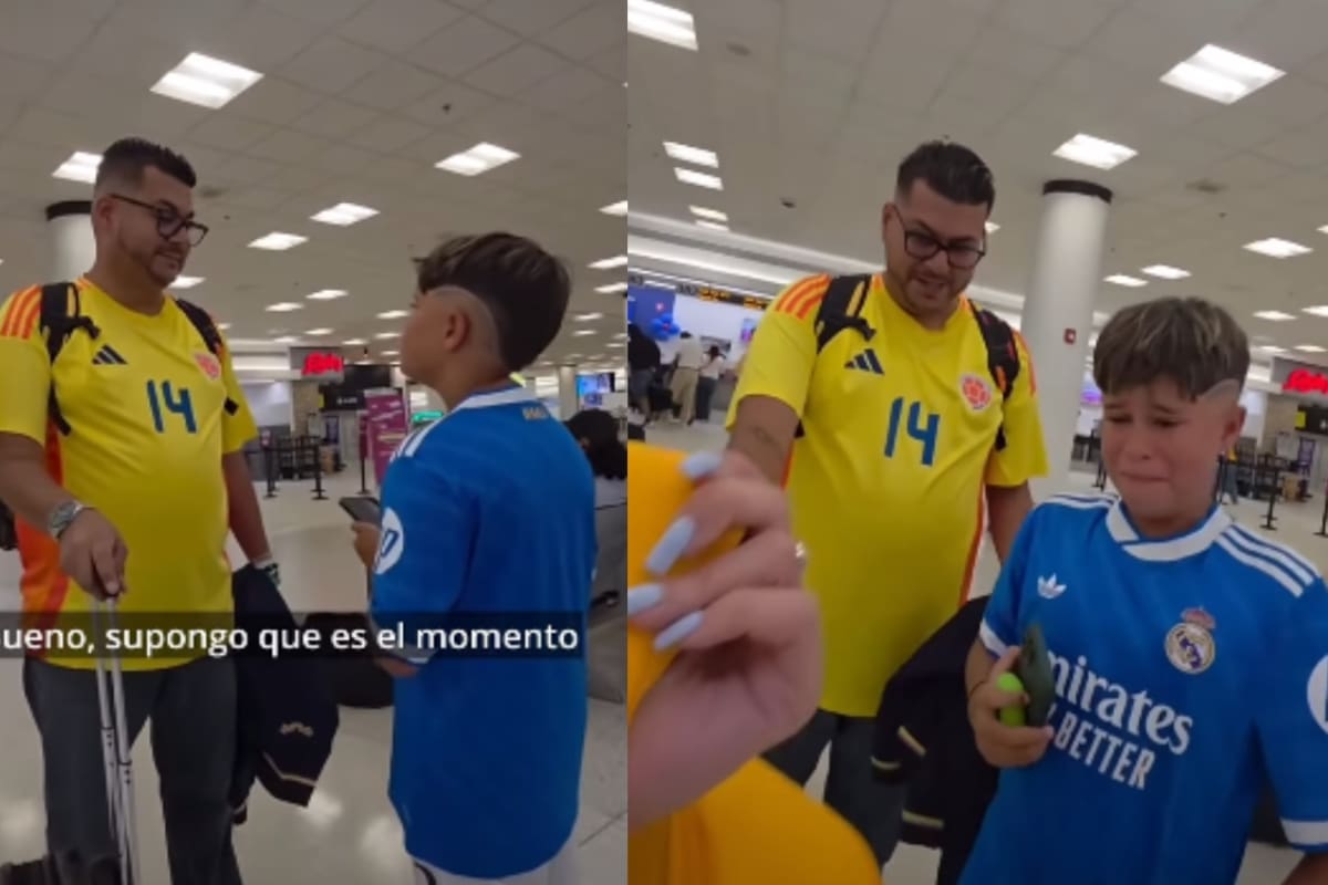 “Pensó que viajaría solo al Mundial, pero descubrió que había otro boleto para él”: joven es sorprendido por su padre en pleno aeropuerto
