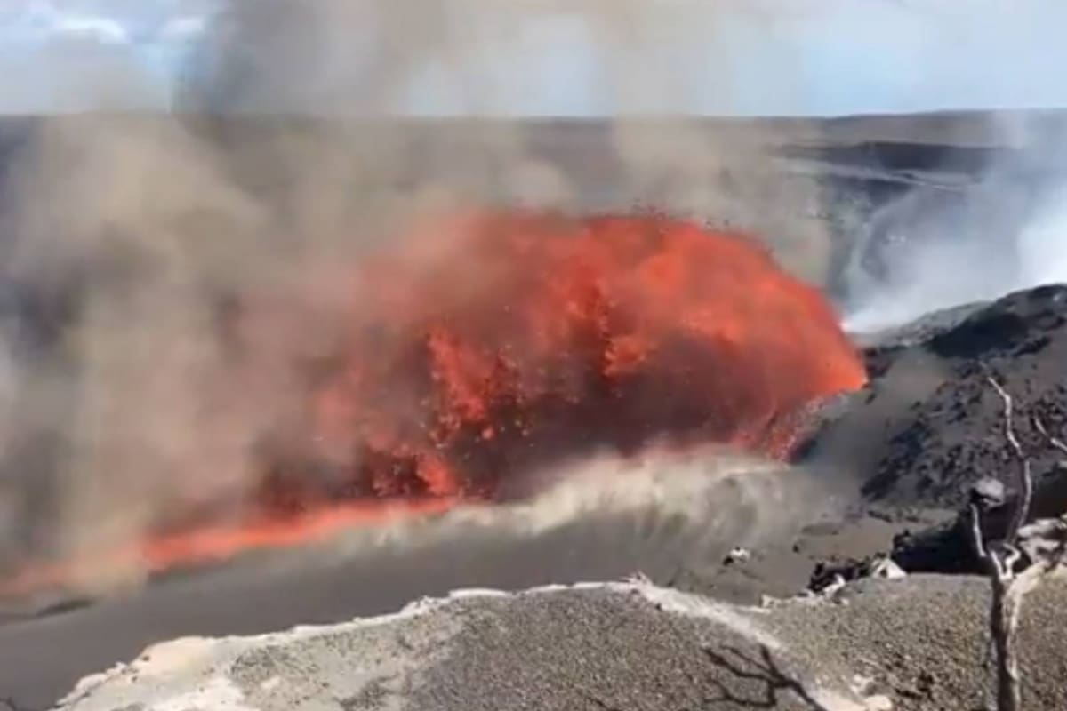 Reportan más de 30 erupciones con el volcán Kilauea de Hawái desde diciembre; sería uno de los más activos del planeta