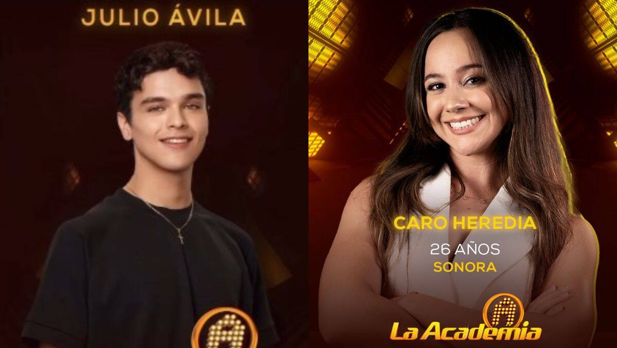 Julio Ávila y Caro Heredia, sonorenses en La Academia