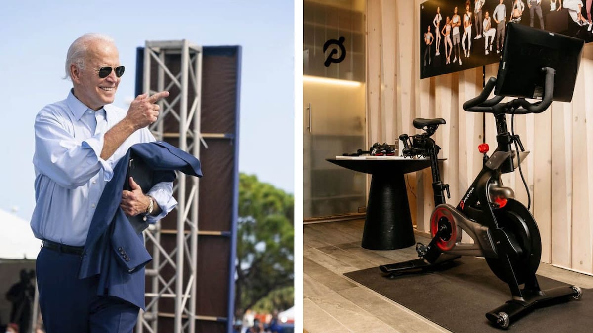 Joe Biden poseía una bicicleta Peloton, la cual estaba conectada a internet y equipada con pantalla, cámara y micrófono