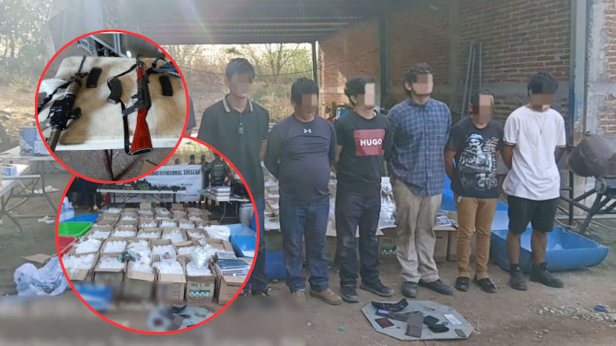 Golpe al narco en Sinaloa: autoridades desmantelan laboratorio clandestino y bodega con más de una tonelada de metanfetamina