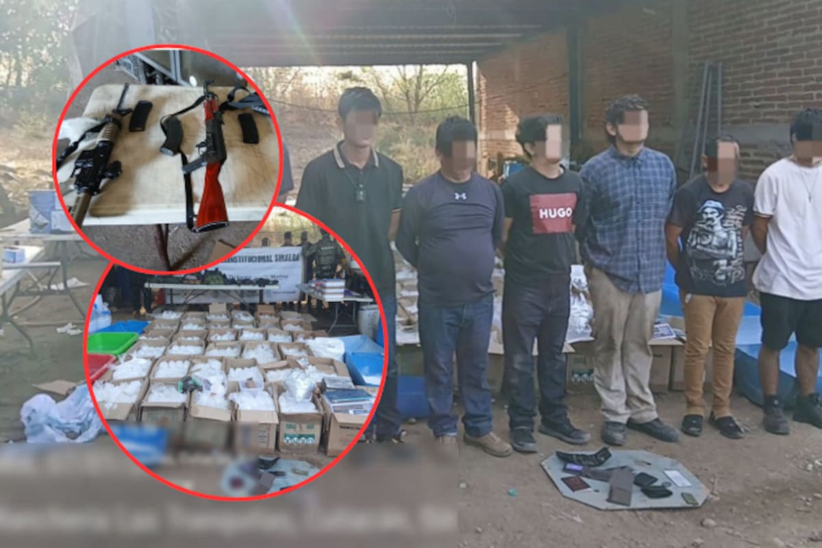Golpe al narco en Sinaloa: autoridades desmantelan laboratorio clandestino y bodega con más de una tonelada de metanfetamina