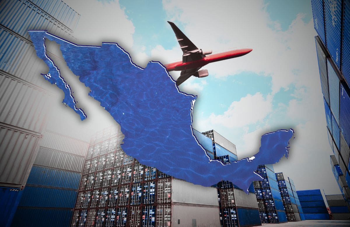 Las exportaciones mexicanas sumaron 389 mil 723 millones de dólares durante el primer semestre de 2026, impulsadas principalmente por las manufacturas no automotrices. | Foto: Especial