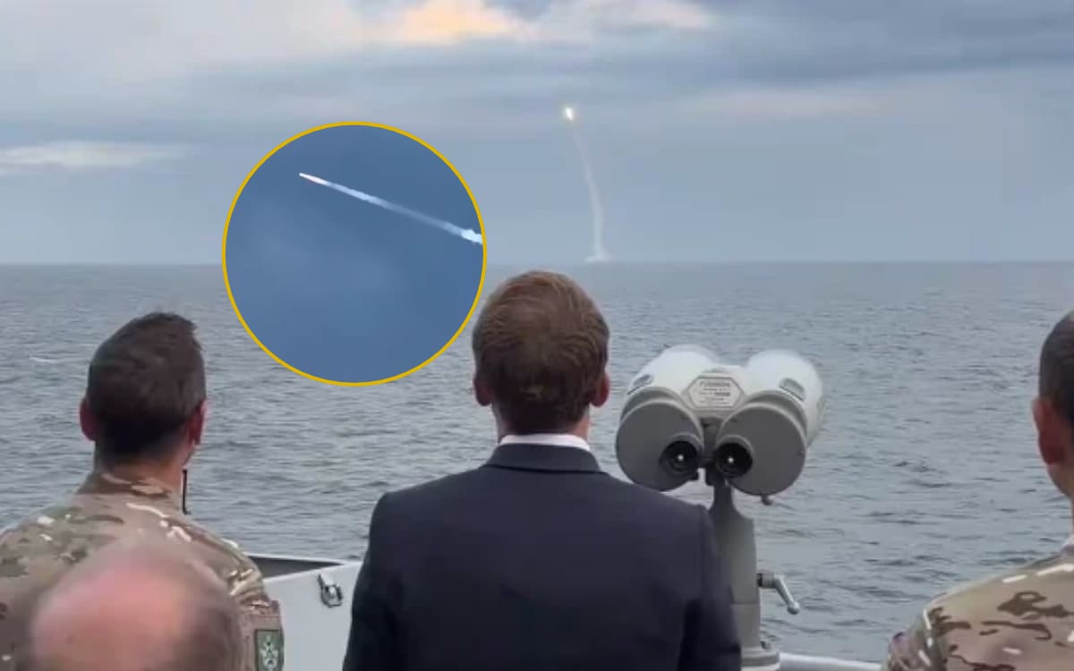 Francia prueba un misil nuclear mejorado en un contexto de tensiones con Rusia. | Crédito: X @EmmanuelMacron
