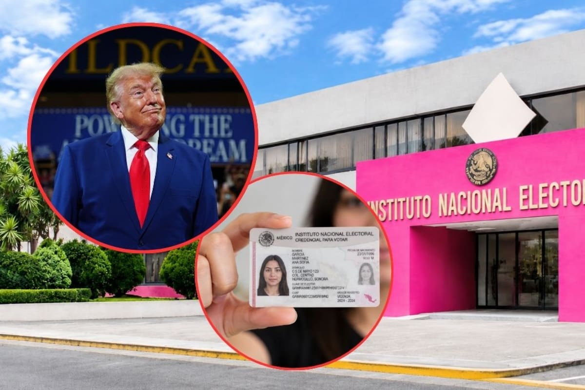 Donald Trump elogia la credencial del INE y sus 25 elementos de seguridad para cuestionar el control electoral en EEUU
