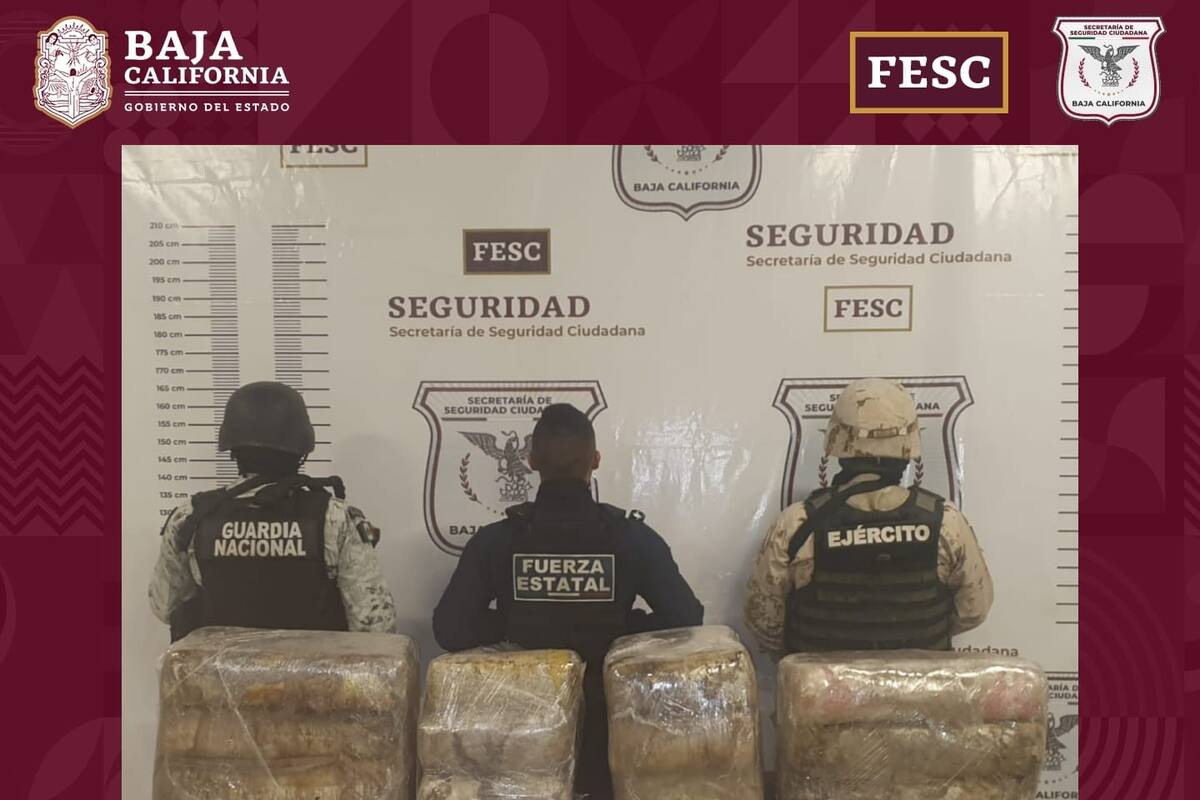 Localizan 65 kilos de mariguana en Tijuana