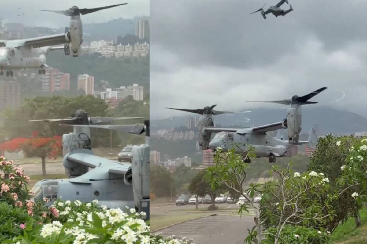 Así sobrevuelan aviones militares de asalto aéreo y operaciones especiales de EEUU en Caracas, VENEZUELA y embajada emite comunicado