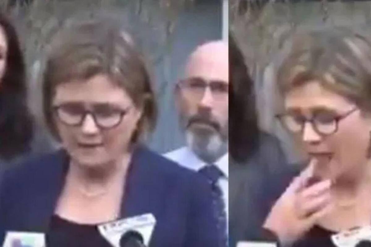 VIDEO: Directora de Salud se toca tras recomendar no hacerlo por coronavirus