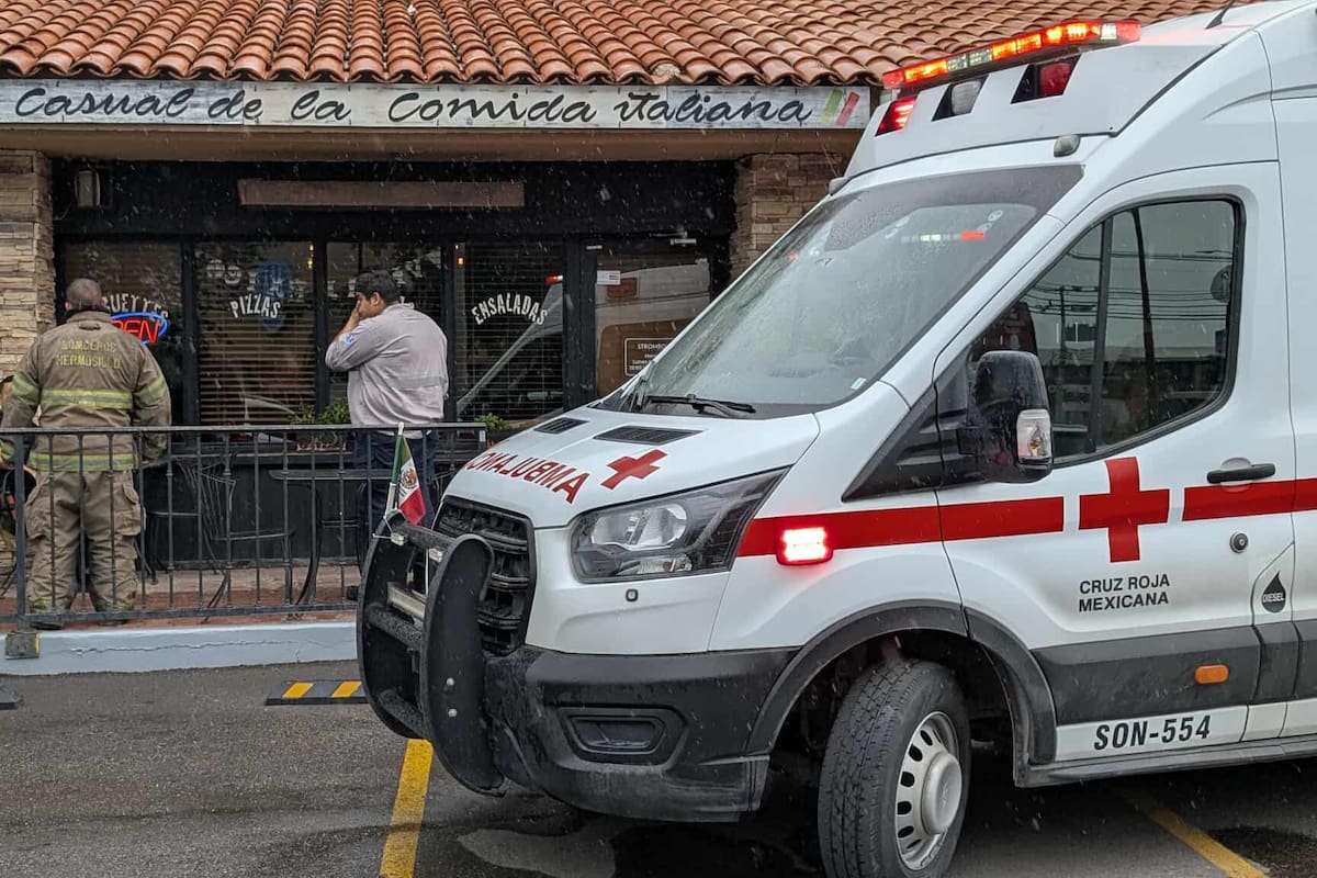 Empleada sufre descarga eléctrica en restaurante de Hermosillo