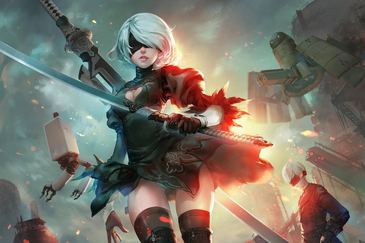 ¿Cómo sería la Androide 2B de Nier: Automata en la vida real según la Inteligencia Artificial?