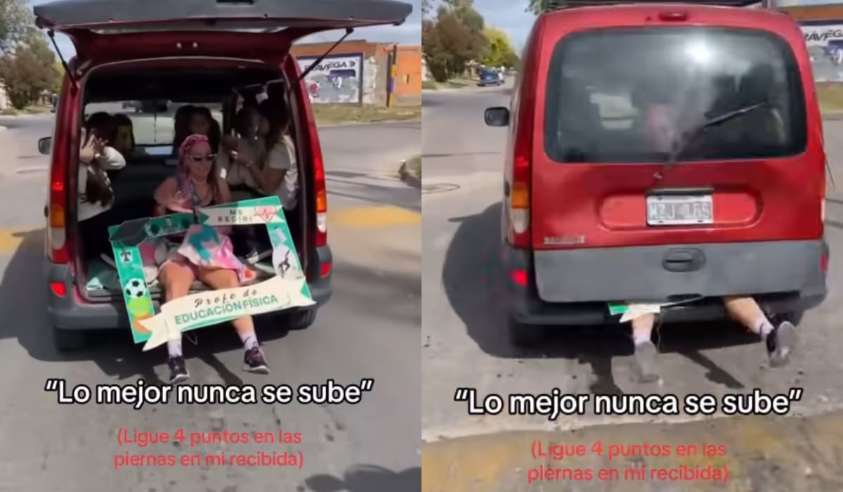 "Celebraba su recibimiento, pero la cajuela la traicionó": Mujer va en la parte trasera del auto y termina en el hospital con 4 puntos en las piernas
