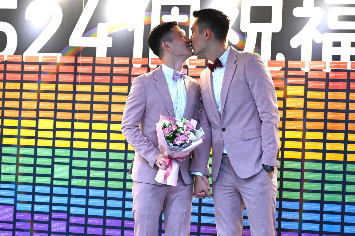 Fue en Taiwán la primera boda homosexual de Asia