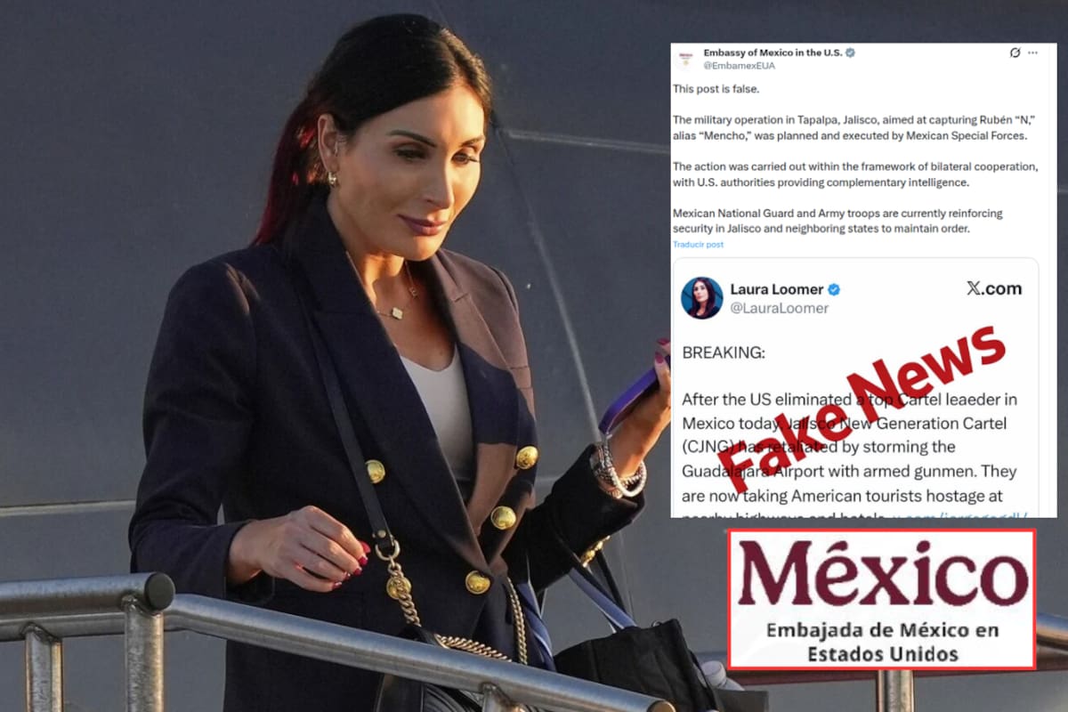 Laura Loomer afirma que EEUU lideró operativo contra el CJNG en Jalisco y la Embajada de México la desmiente
