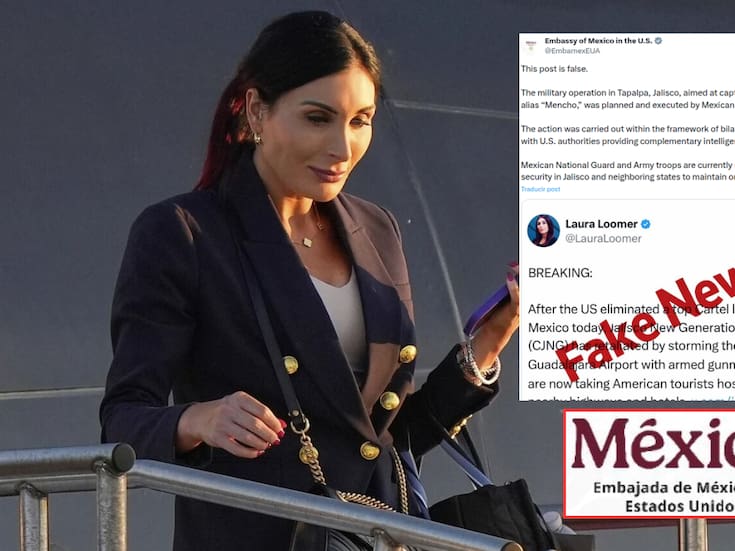 Laura Loomer afirma que EEUU lideró operativo contra el CJNG en Jalisco y la Embajada de México la desmiente