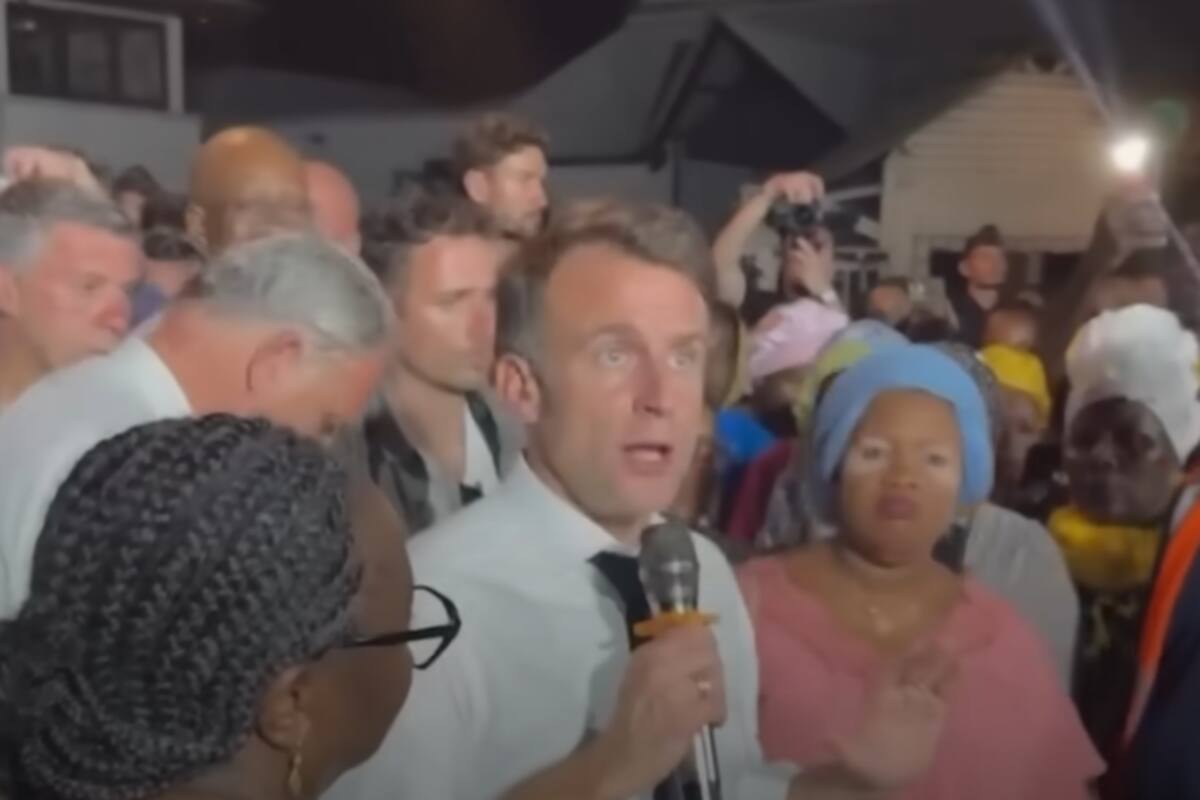 VIDEO: Macron pide a los habitantes de Mayotte afectados por el ciclón que estén agradecidos de ser franceses tras recibir abucheos