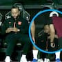 VIDEO: Memphis Depay se lleva regañada en Brasil por usar el celular en la banca durante el Clásico Corinthians vs Flamengo