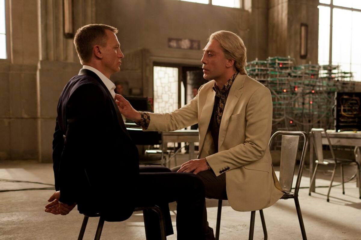 Daniel Craig (left) and Javier Bardem star in Metro-Goldwyn-Mayer Pictures/Columbia Pictures/EON Productions’ action adventure SKYFALL.