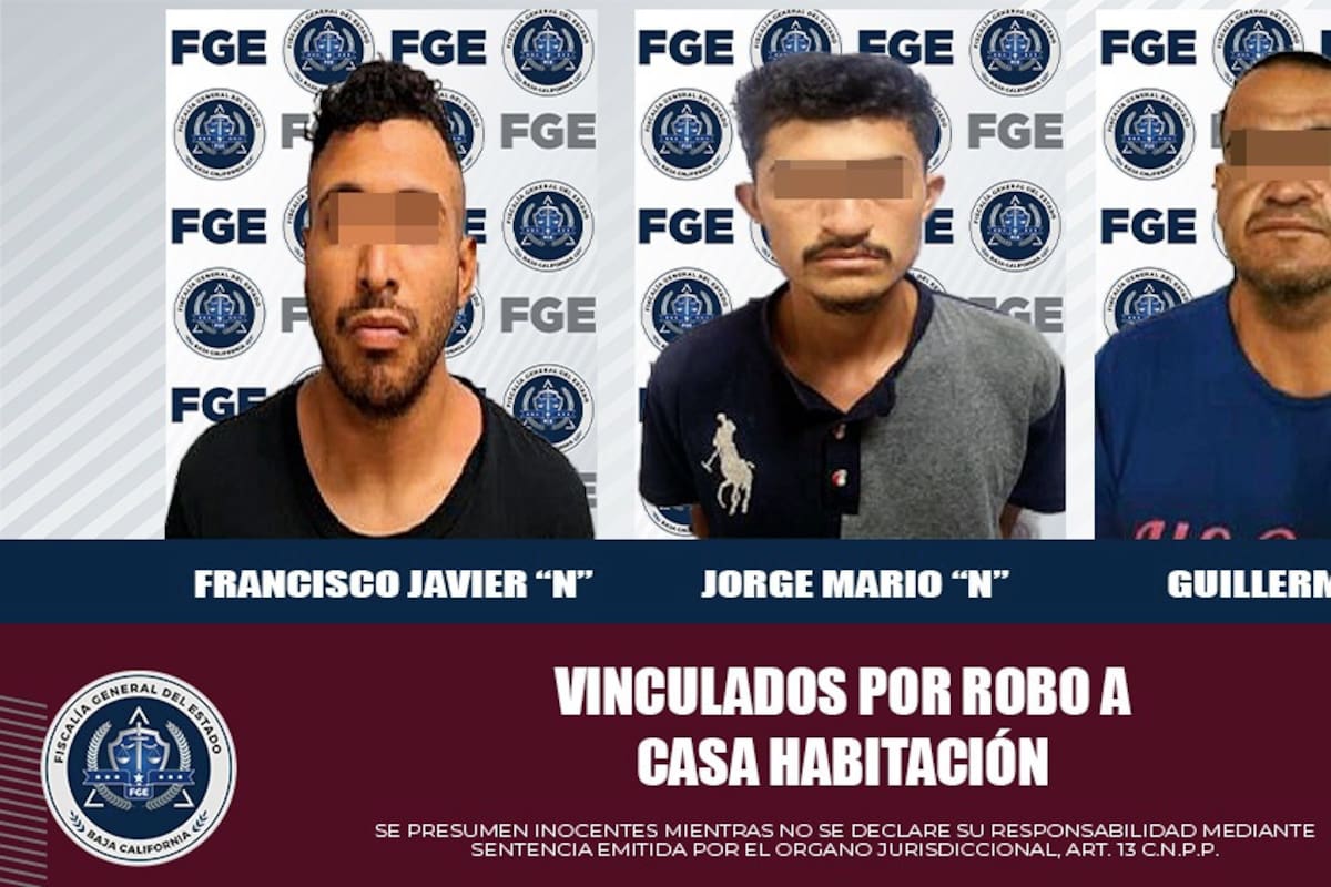 En prisión preventiva tres acusados por robos a casas