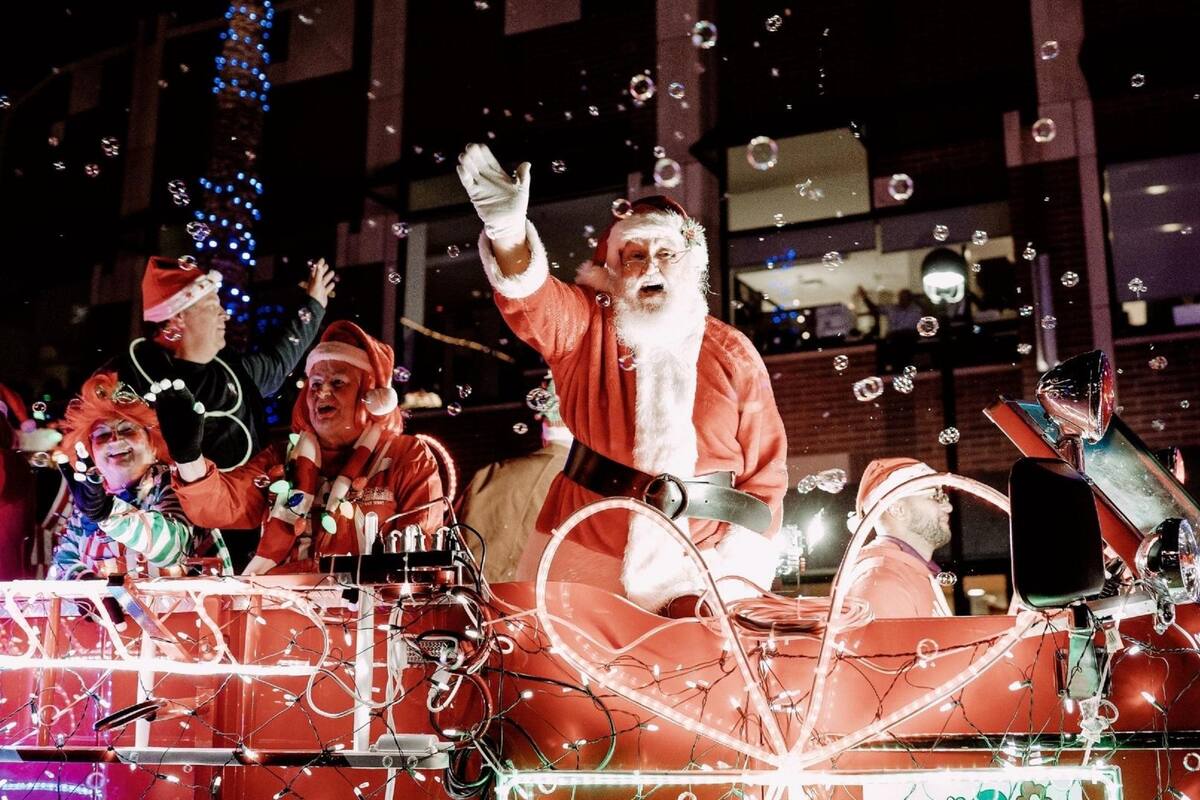 Fantasía de luces navideñas
