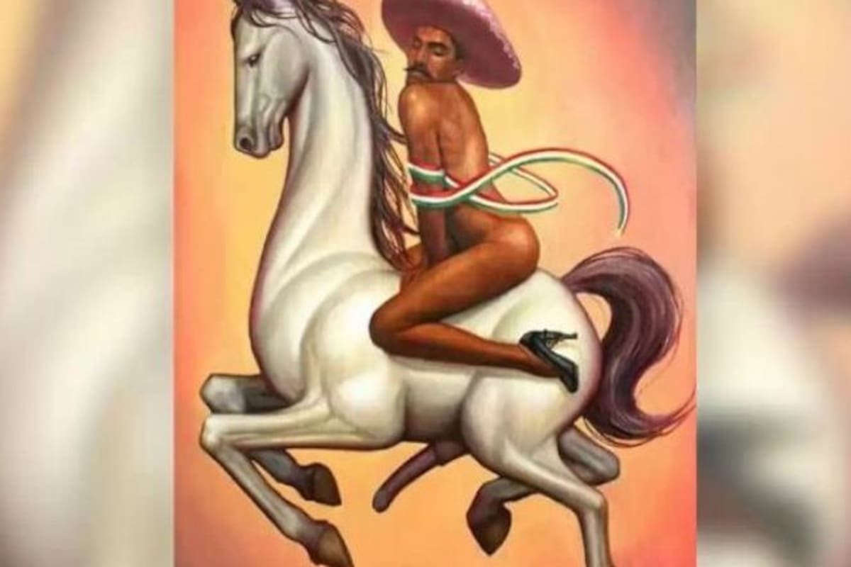 Fabián Cháirez, el artista que pintó a Zapata feminizado