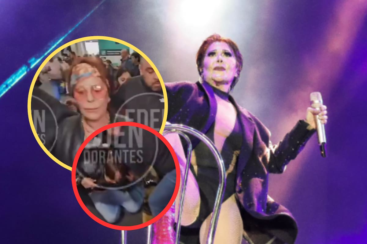 VIDEO: Alejandra Guzmán protagoniza caída en el AICM tras saludar efusivamente a sus fans en aparente estado de ebriedad