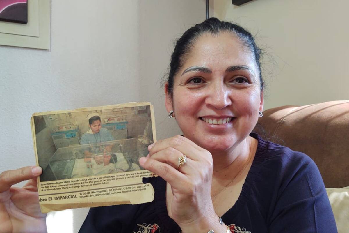 Enfermera que atendió a trillizos hace 23 años se reencontrará con ellos