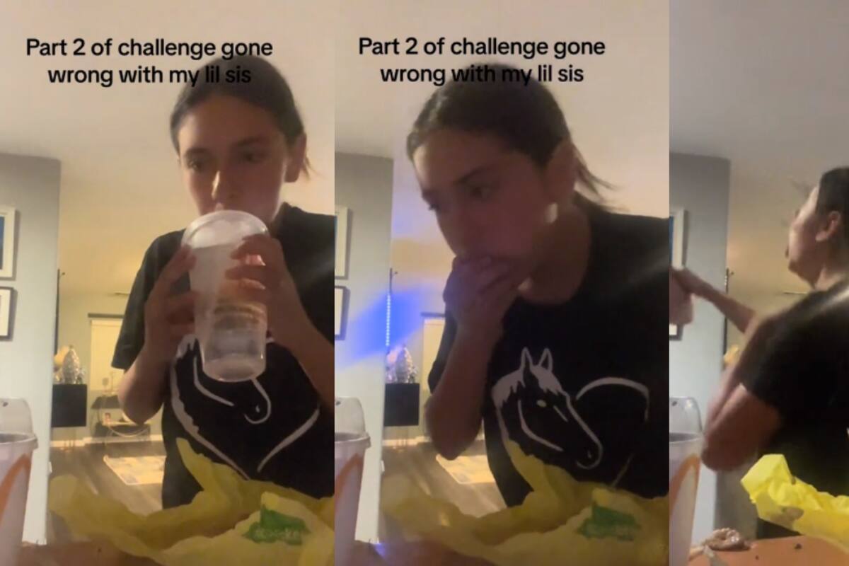 VIDEO: joven casi se ahoga por hacer un reto viral en TikTok
