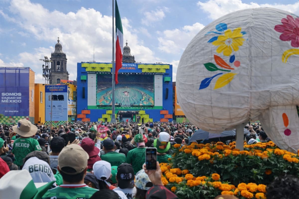 Fan Fest del Mundial 2026 en el Zócalo supera los 576 mil asistentes y deja derrama de más de 322 millones de pesos