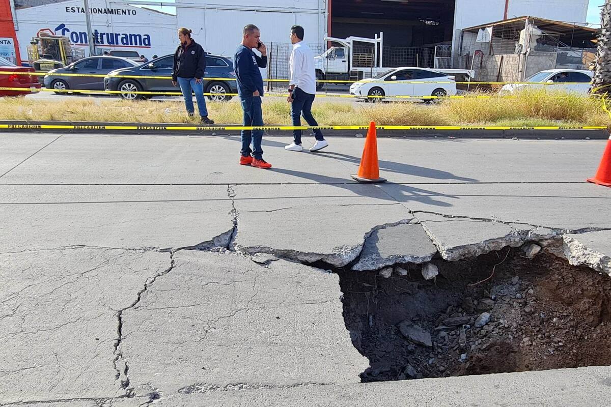Hermosillo: ¡Toma precaución! Protección Civil alerta por socavón en Ignacio Salazar