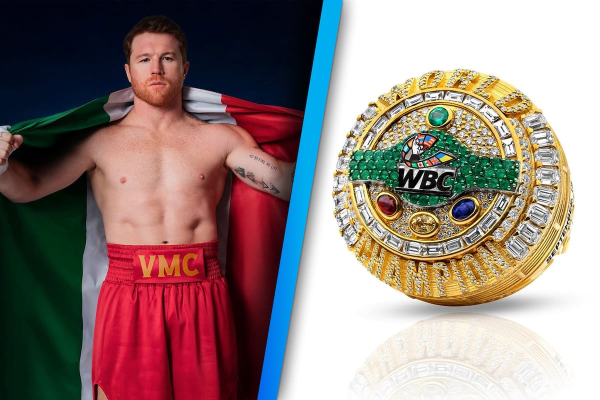 Canelo vs Crawford: el CMB revela el primer anillo de campeón en la historia del boxeo, valuado en casi 2 millones de pesos