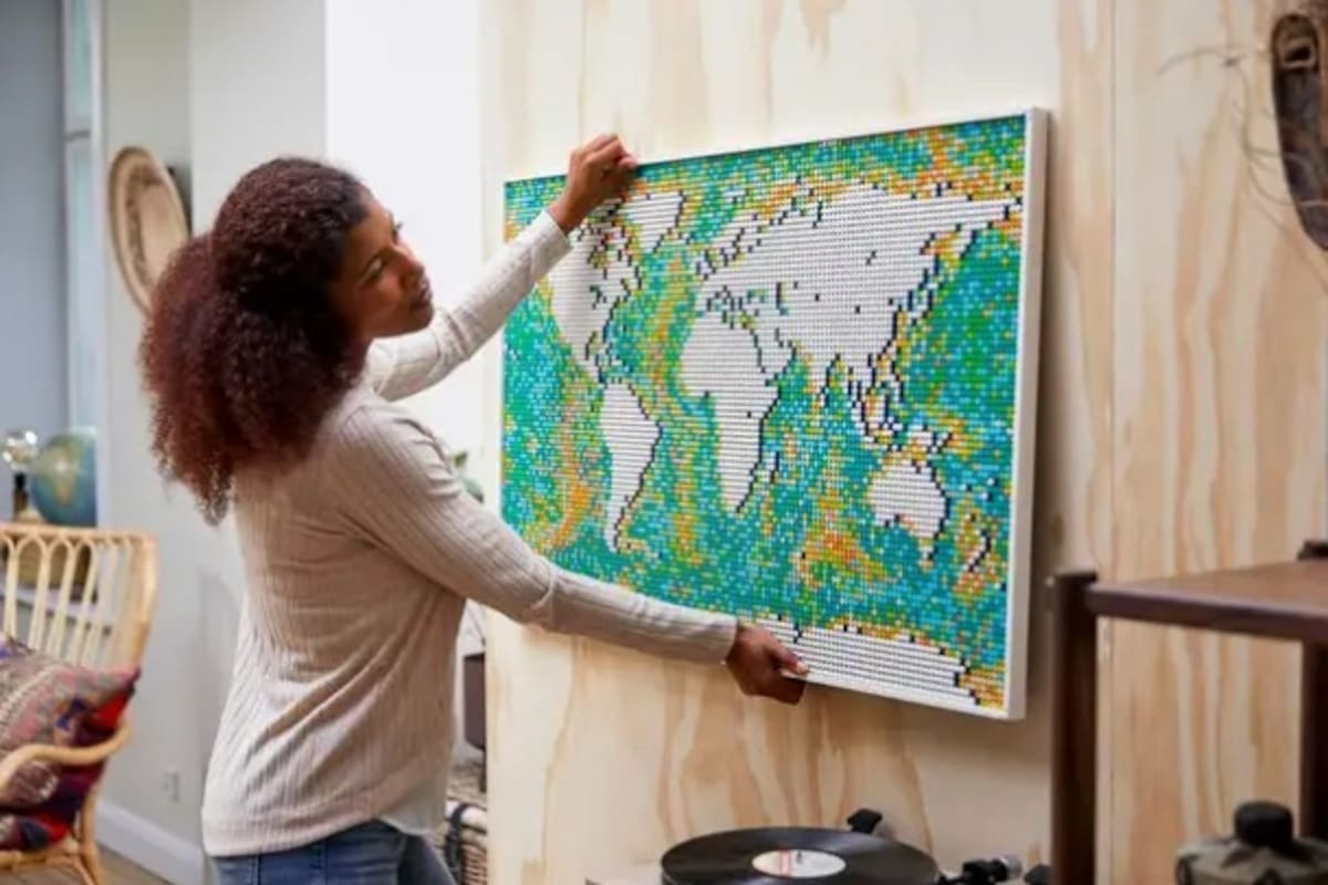 Lego: El juego más grande de todos los tiempos es un mapa del mundo