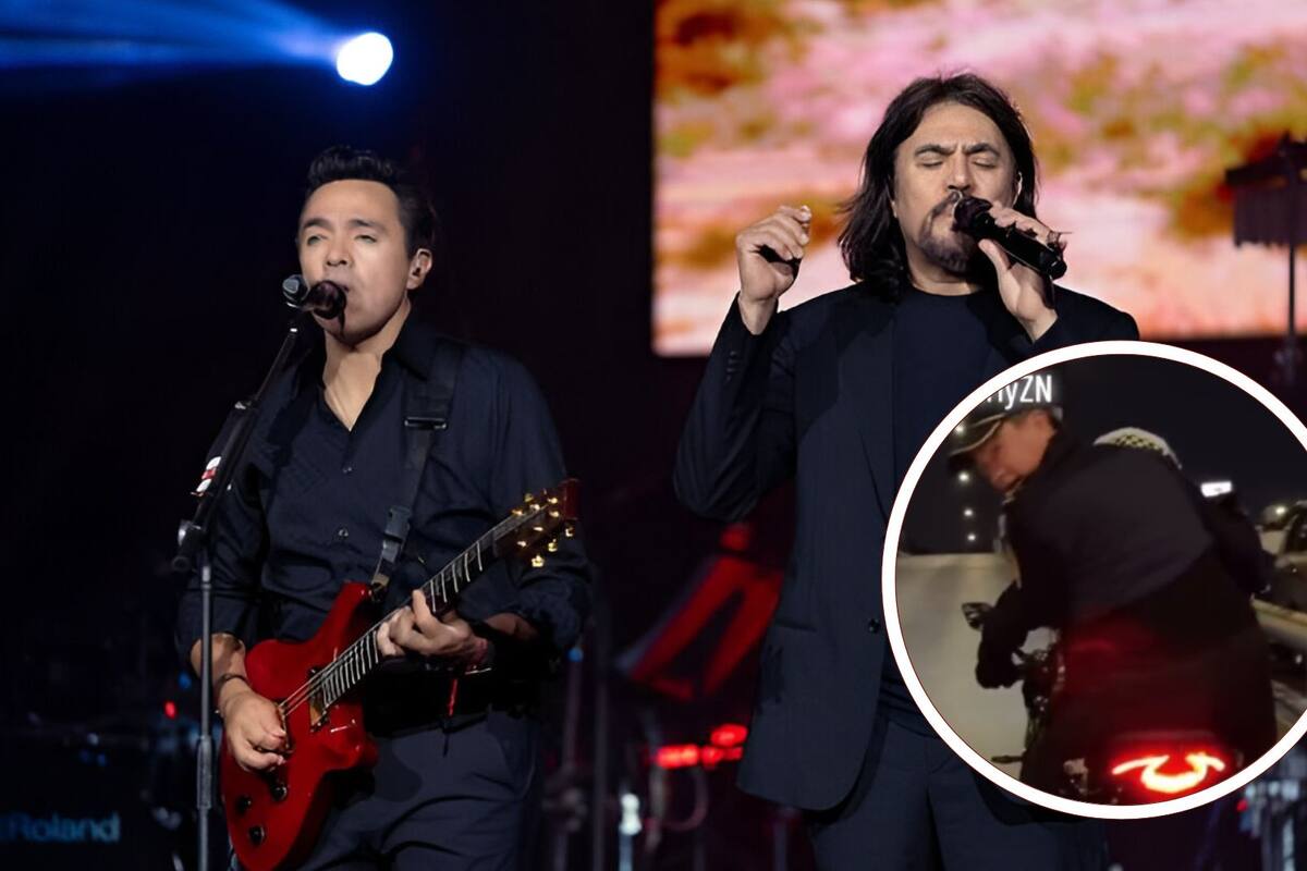 Los Temerarios llegan a concierto en moto patrulla debido al intenso tráfico en la CDMX